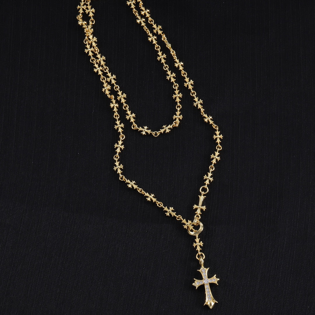 Martin Graham pendant necklace in polished metal-tone – main product view