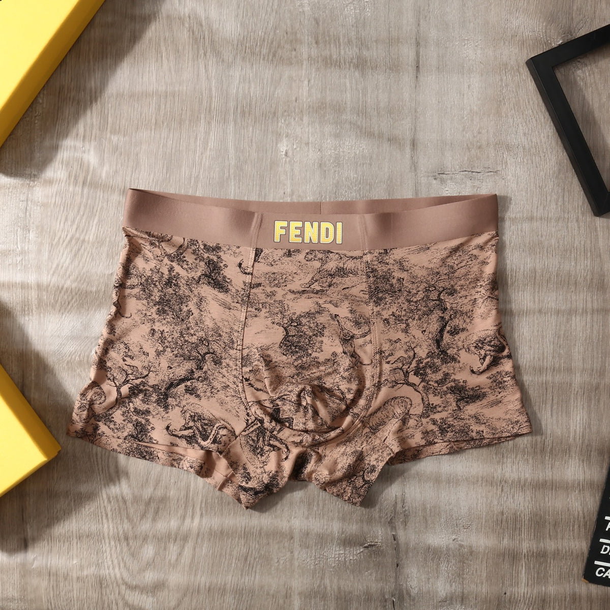 Fendi Modal-Blend Printed Men's Underwear - 3-Piece Box