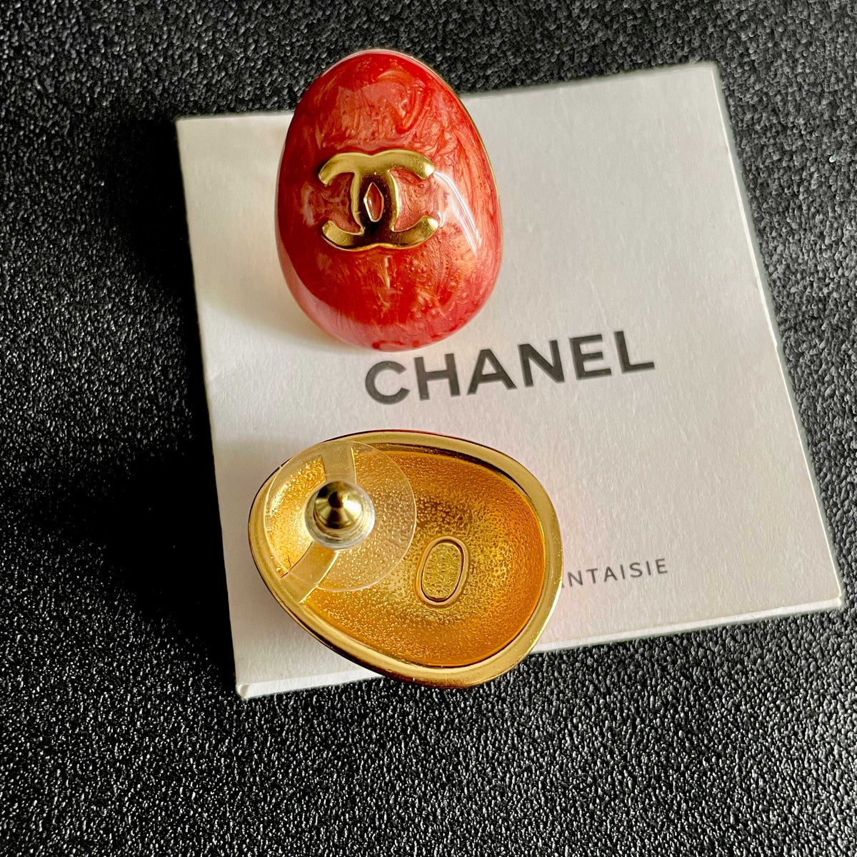 Martin Graham stud earrings in polished metal-tone – main product view