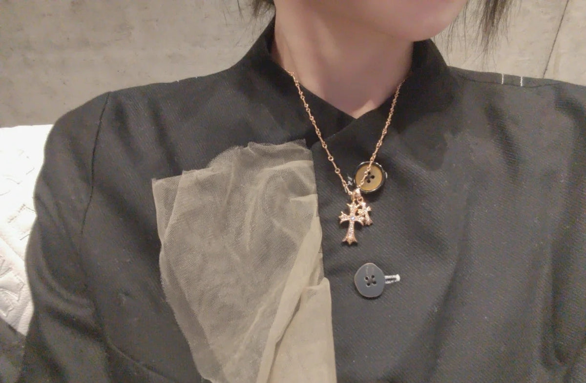 Martin Graham pendant necklace in polished metal-tone – main product view