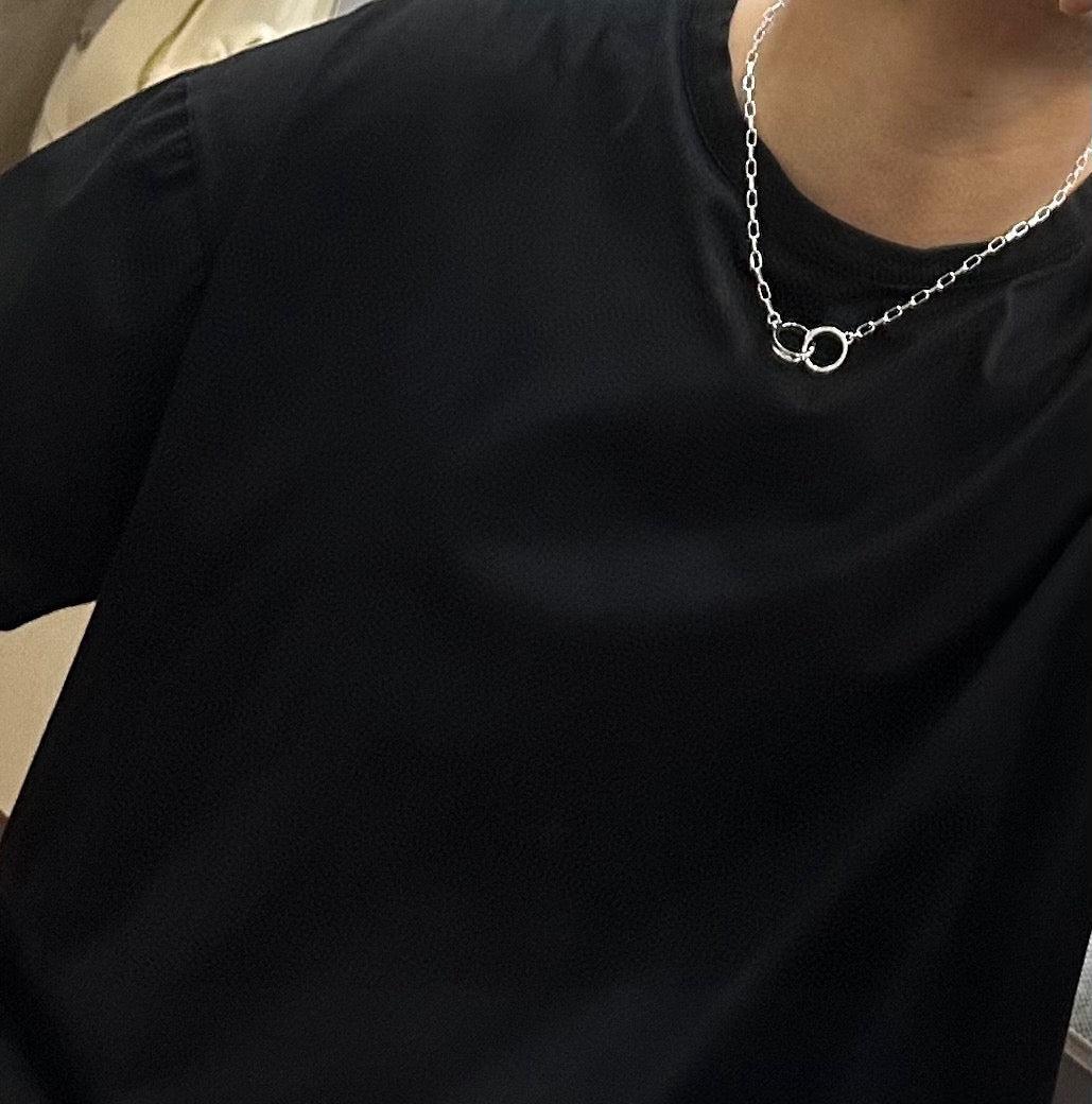 Martin Graham pendant necklace in polished metal-tone – main product view