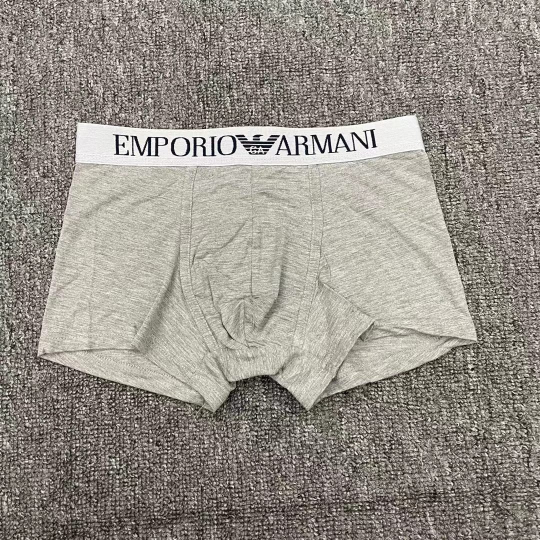 Emporio Armani Solid Logo-Waistband Modal Boxer Briefs - Box of 3
