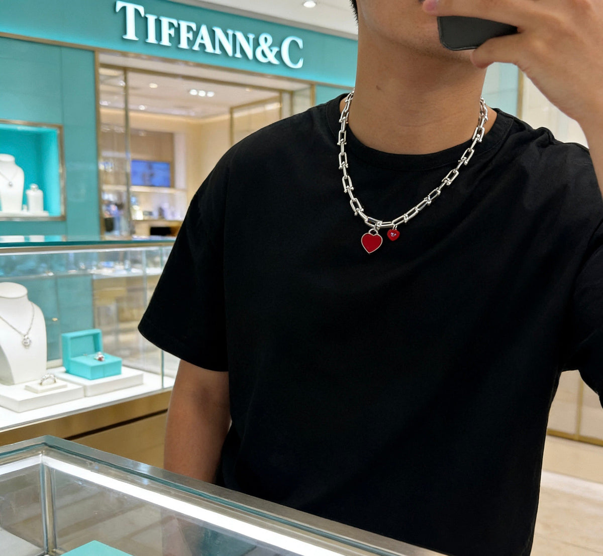 Martin Graham pendant necklace in polished metal-tone – main product view
