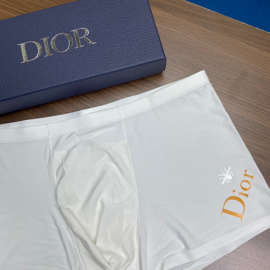 Dior Large Contrast Wordmarks Men's Boxer Briefs - 3-Piece Box