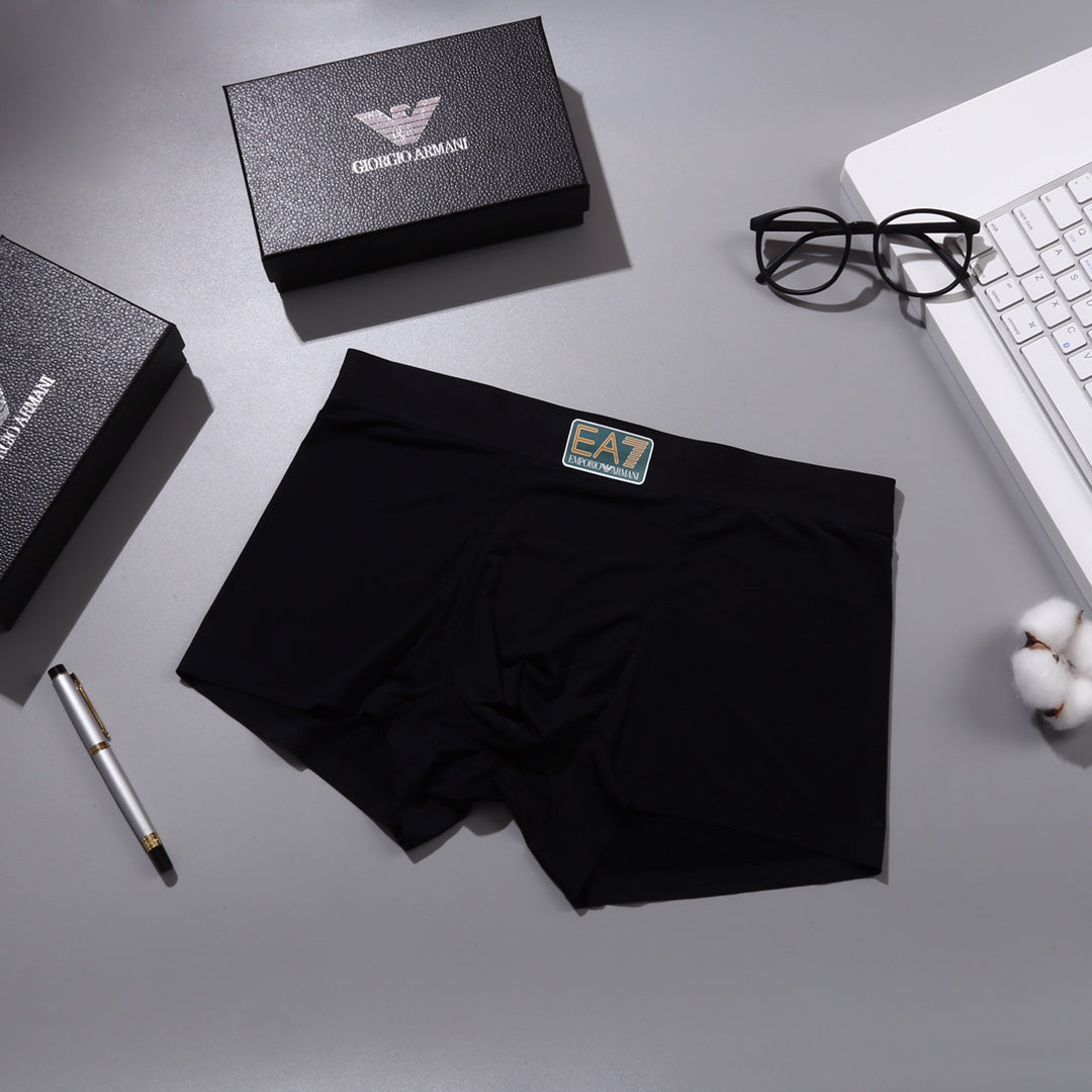 Emporio Armani 82.5/17.5 Nylon-Spandex Men's Boxer Briefs - 3-Piece Box - Sizes L-XXXL