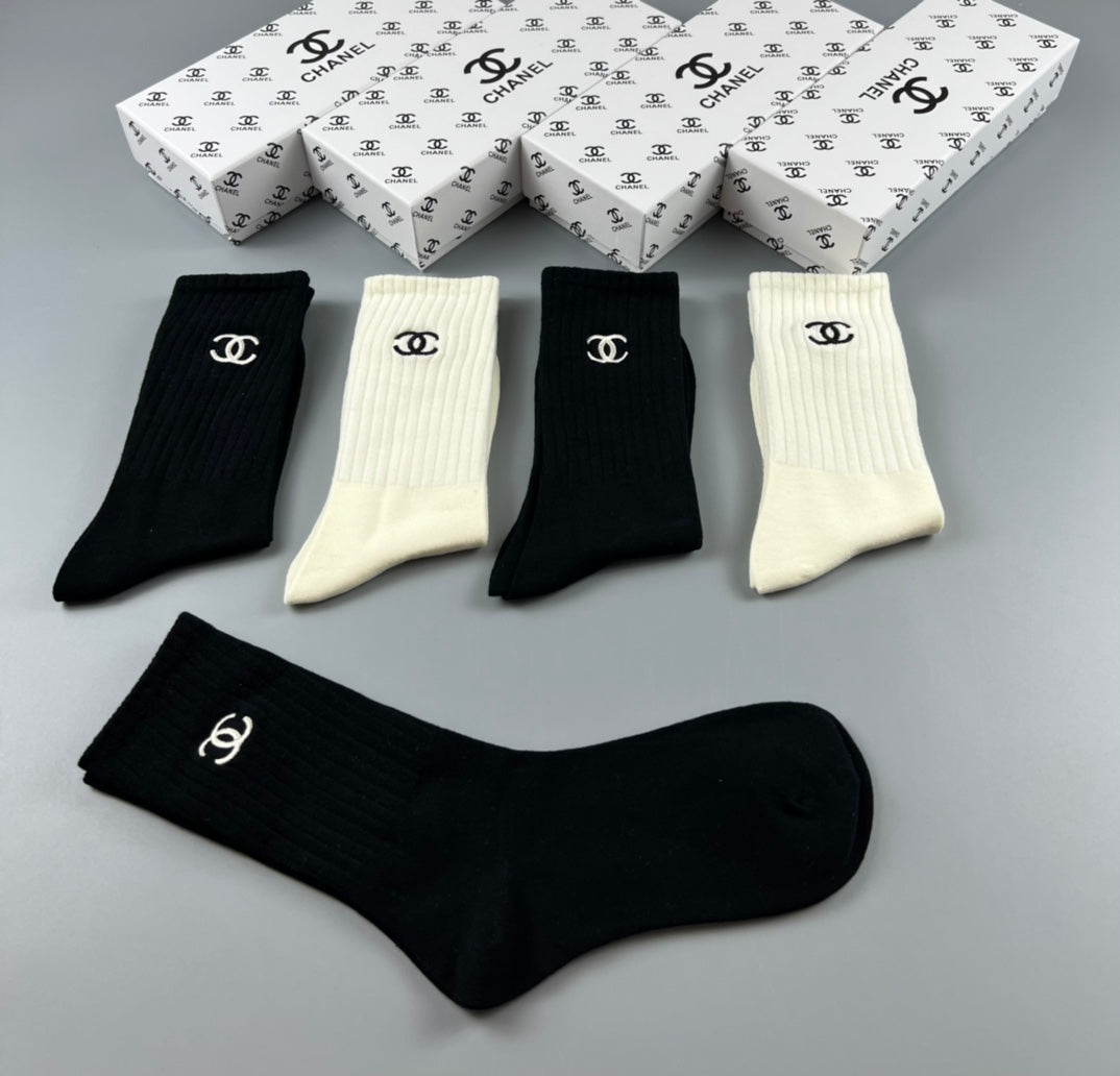 Chanel Classic Ankle Socks - 5-Pair Box