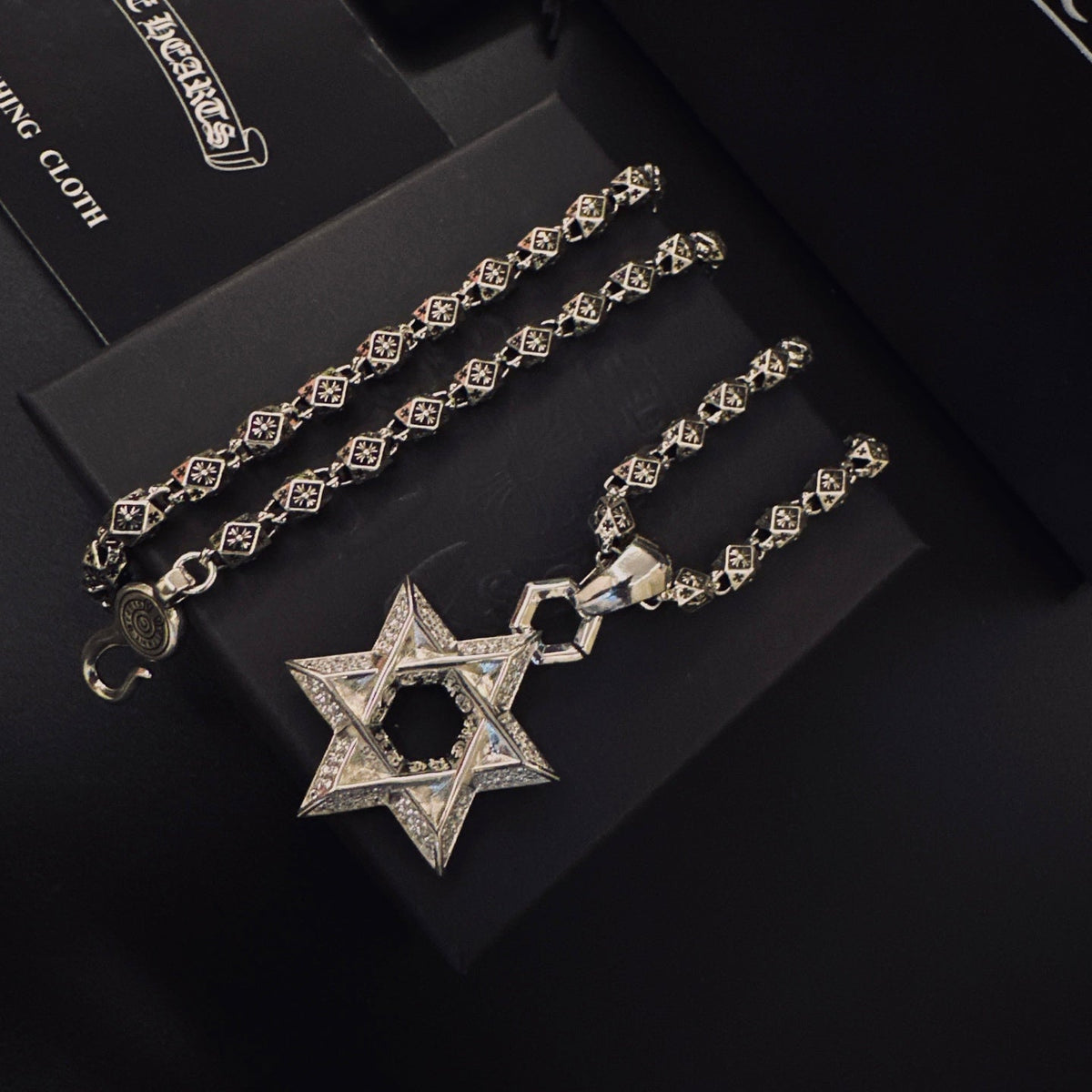 Martin Graham pendant necklace in polished metal-tone – main product view
