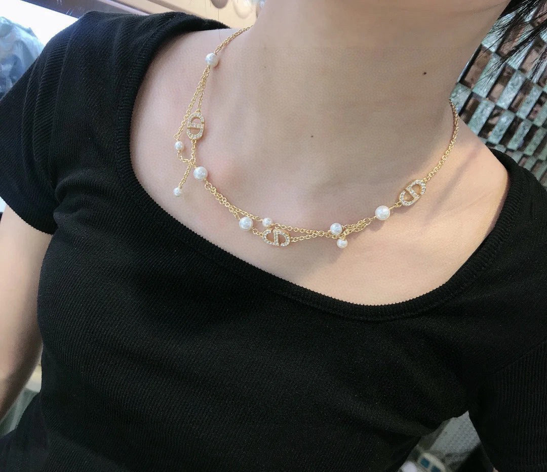 Martin Graham pendant necklace in polished metal-tone – main product view
