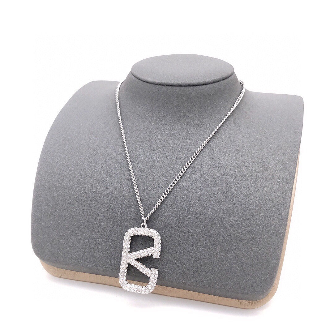 Martin Graham pendant necklace in polished metal-tone – main product view