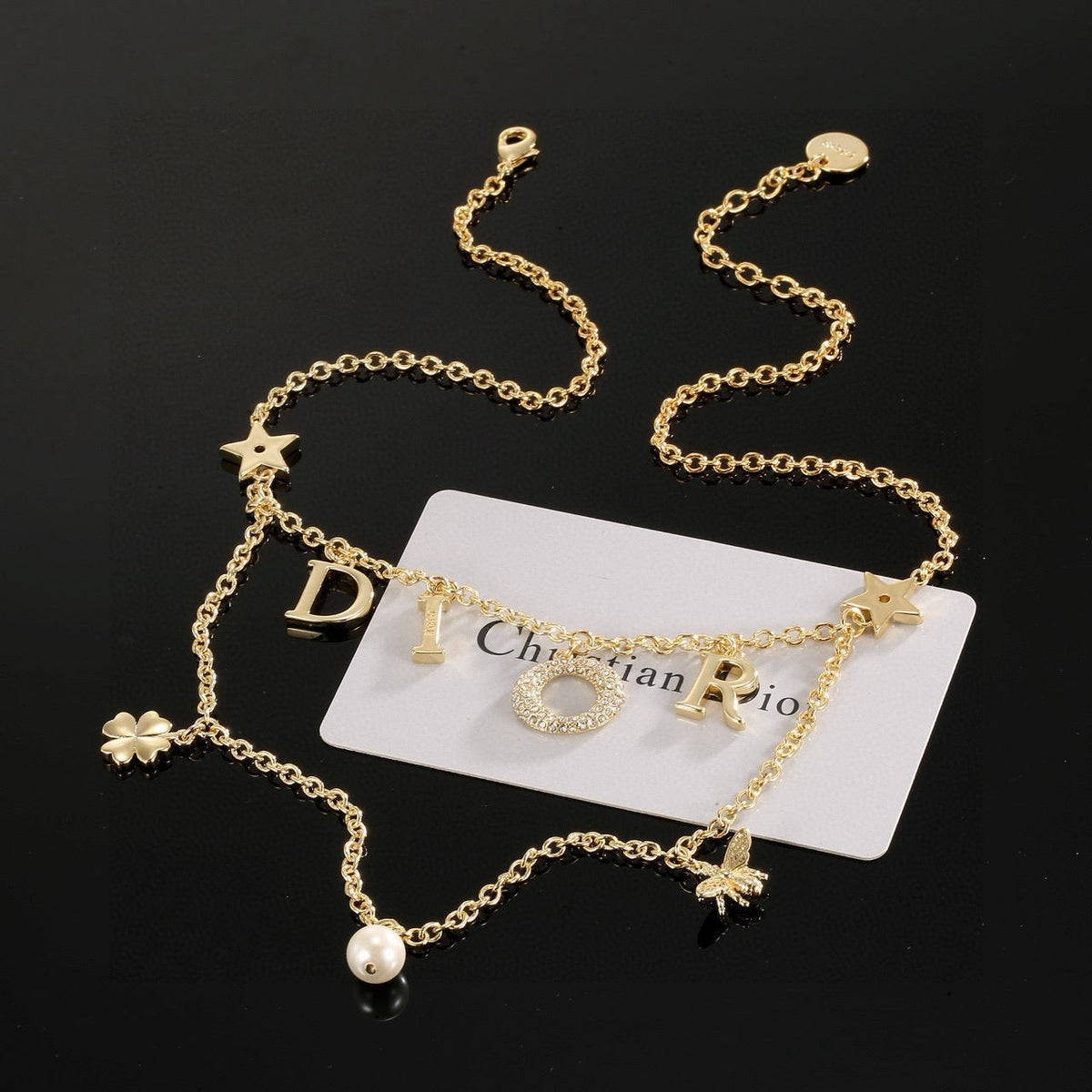 Martin Graham pendant necklace in polished metal-tone – main product view