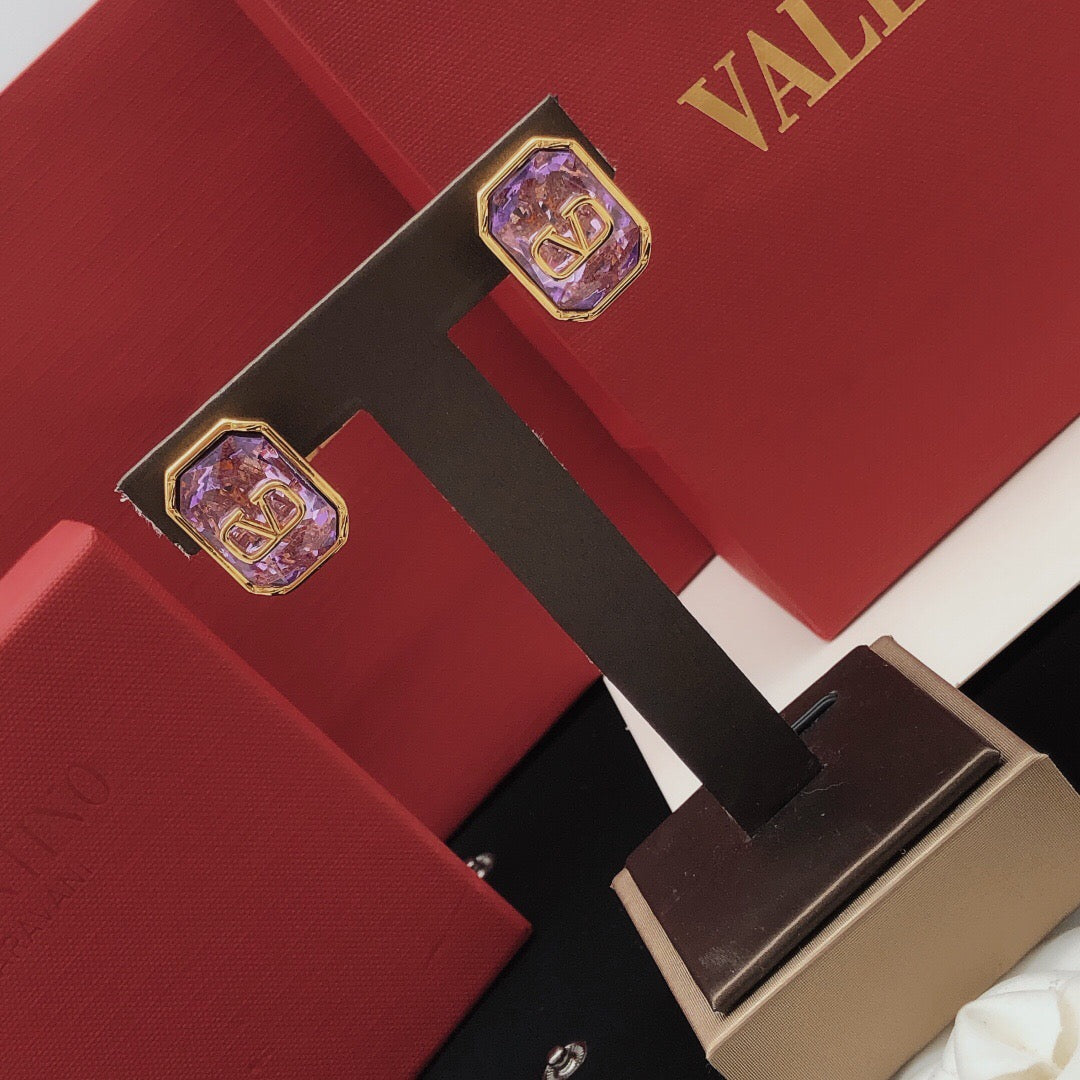 Martin Graham stud earrings in polished metal-tone – main product view