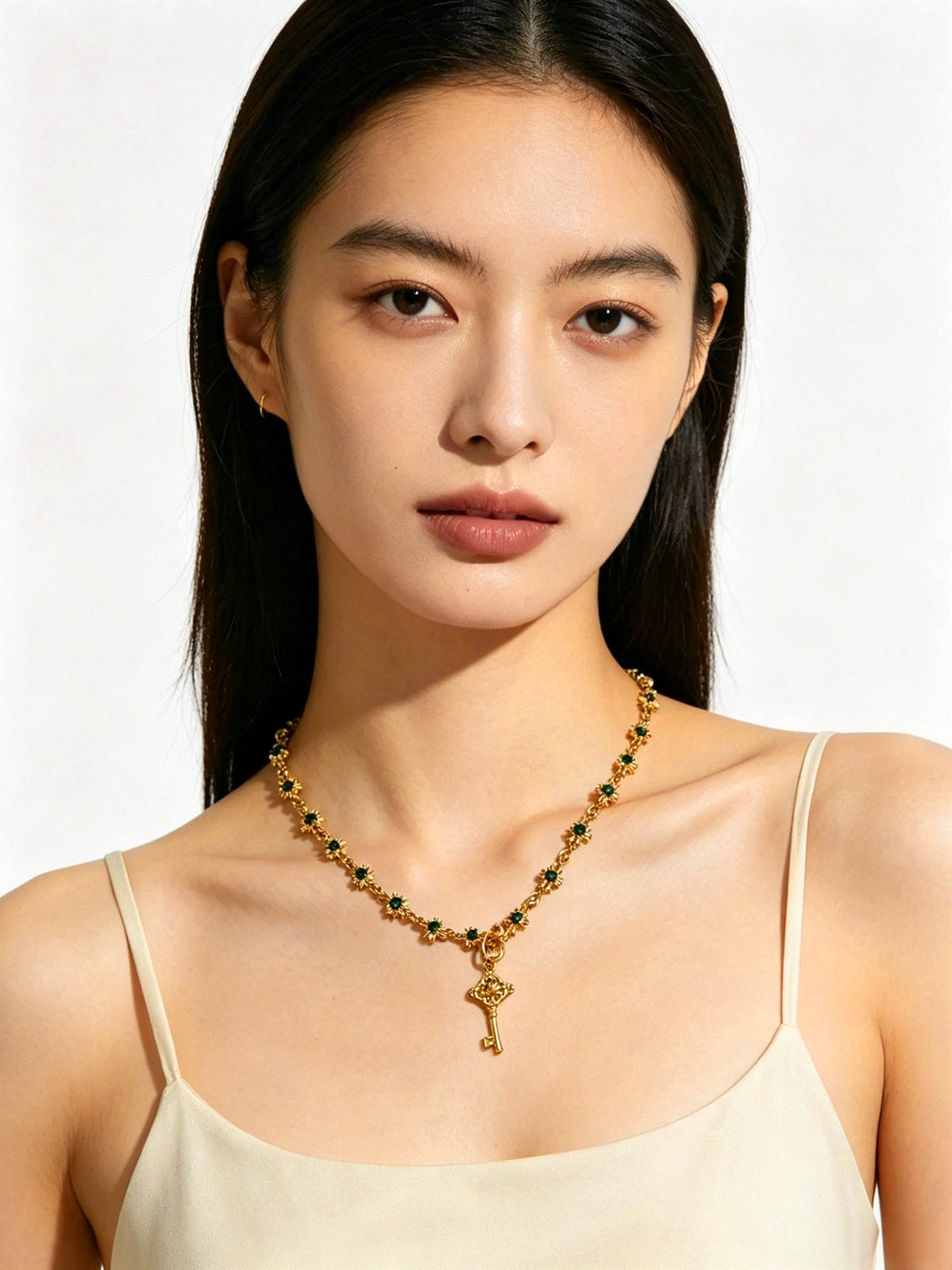 Martin Graham pendant necklace in polished metal-tone – main product view
