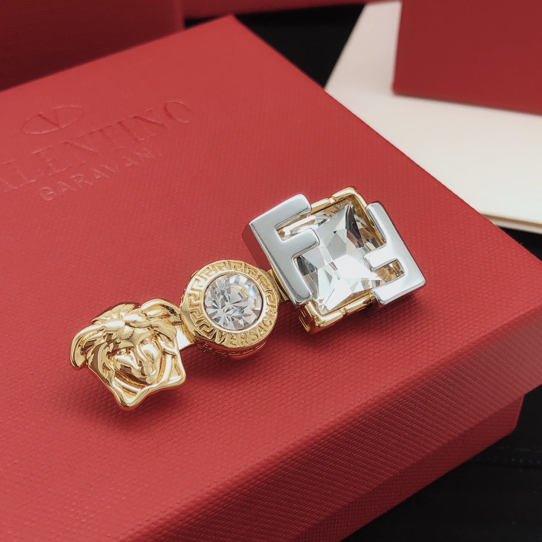 Martin Graham brooch in polished metal-tone – main product view