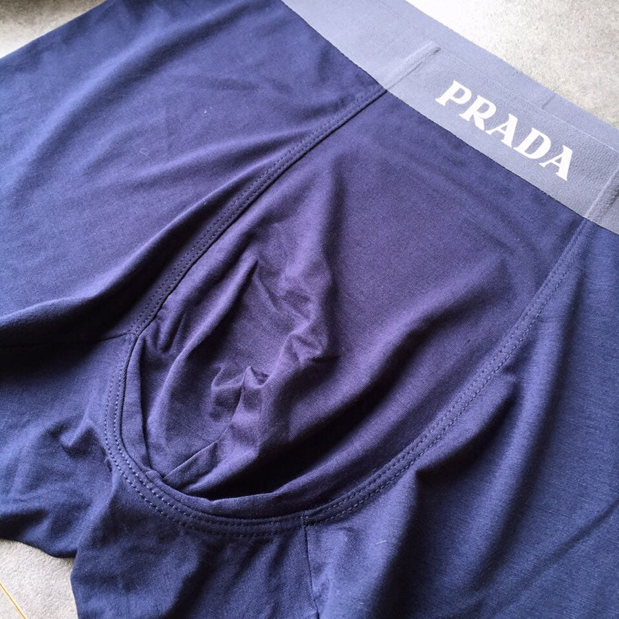 Prada Clean Wordmark Waistbands Men's Boxer Briefs - 3-Piece Box