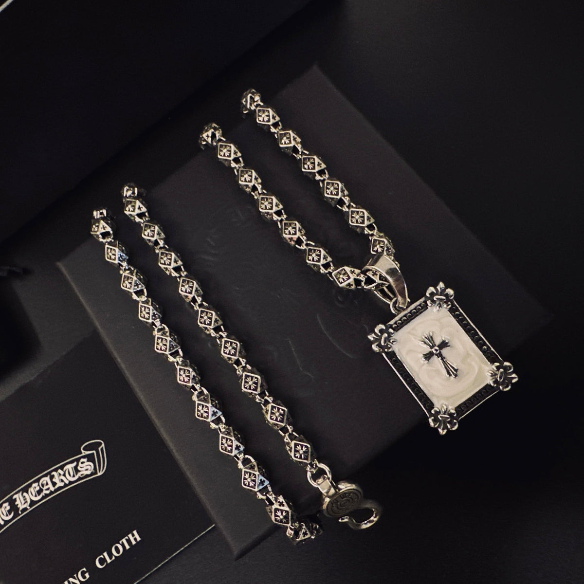 Martin Graham pendant necklace in polished metal-tone – main product view