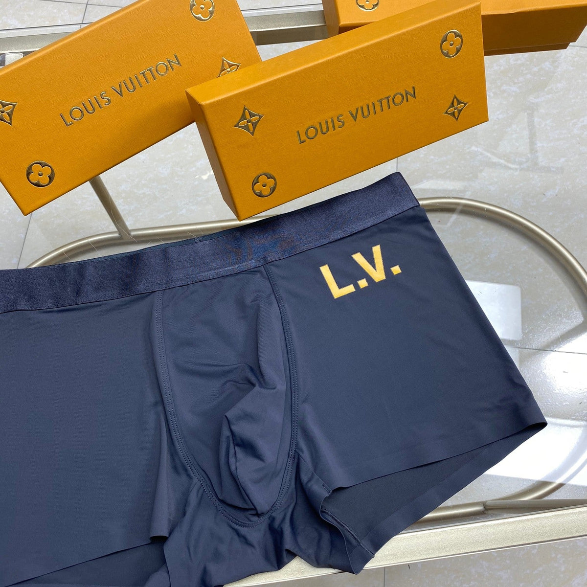 Louis Vuitton Ice-Silk Men's Boxer Briefs - 3-Piece Box - Sizes L-XXXL