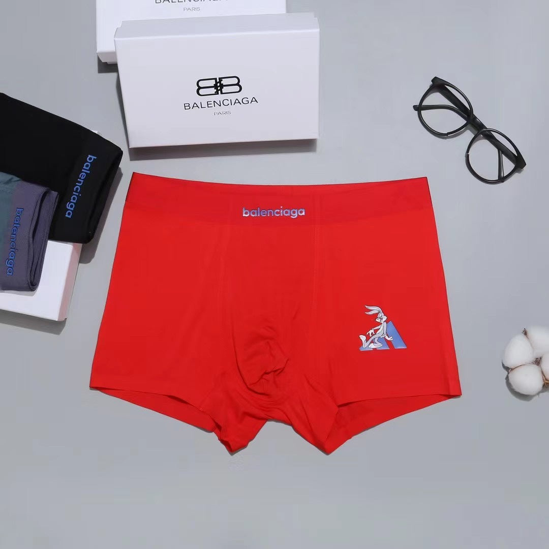 Balenciaga Contrast Wordmarks Men's Boxer Briefs - 3-Piece Box