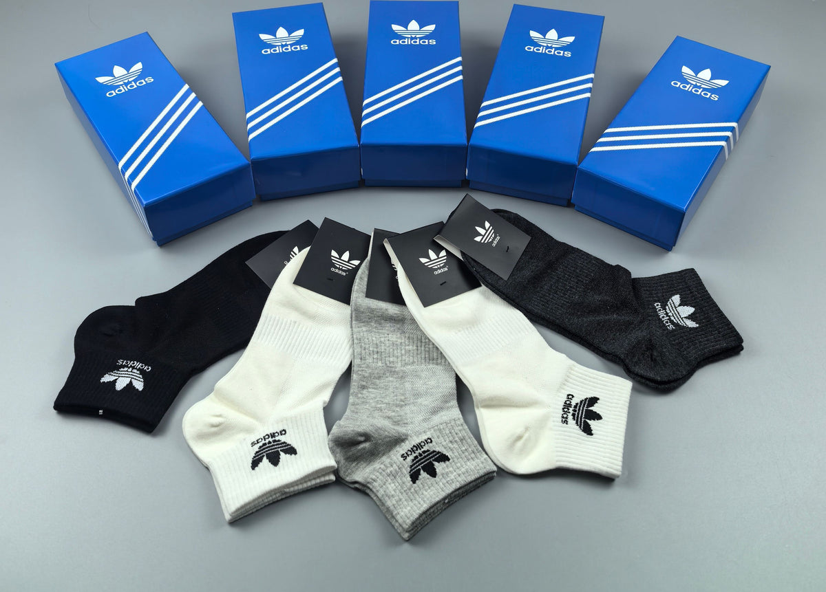 Adidas Cotton Breathable Socks – 5-Pair Pack