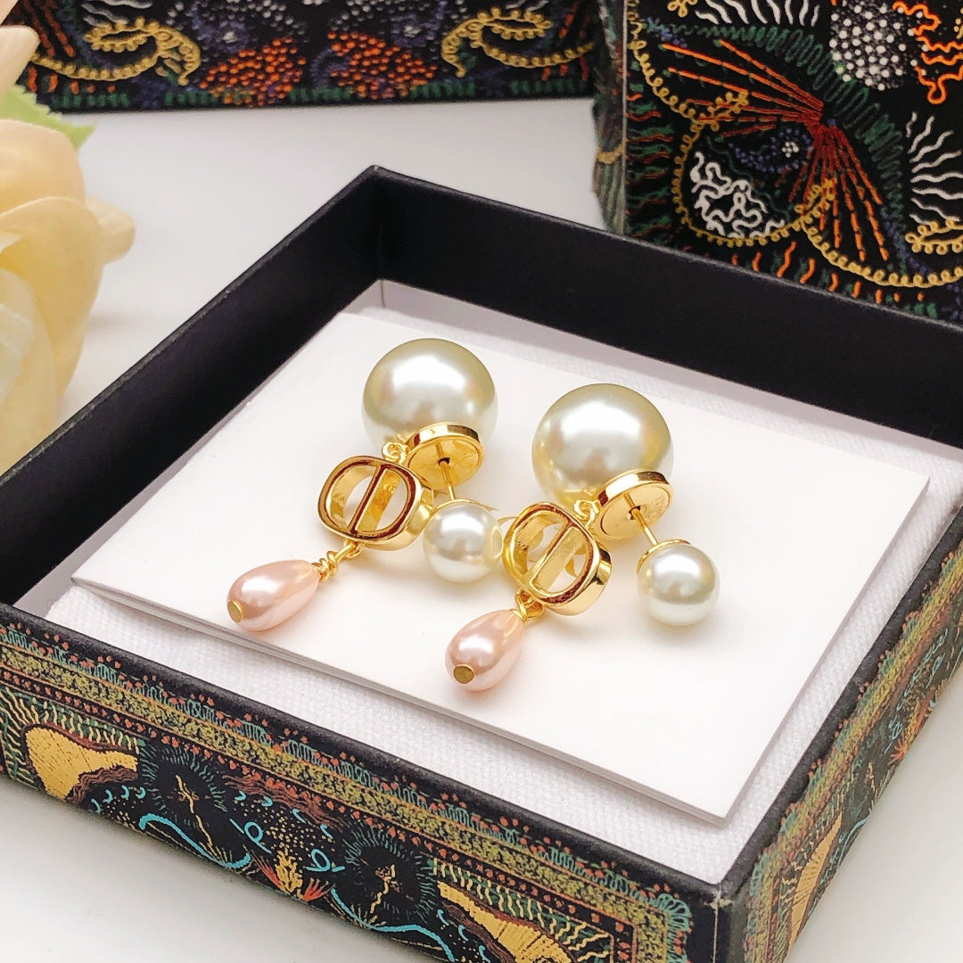 Martin Graham stud earrings in polished metal-tone – main product view
