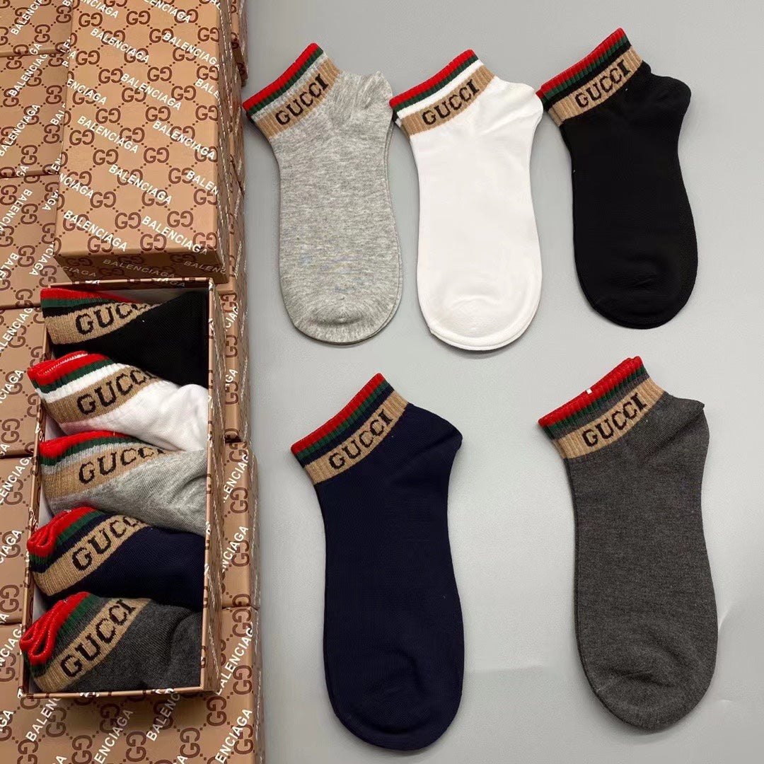 Gucci Mickey 86/14 Nylon-Spandex Breathable Socks – 5-Pair Pack