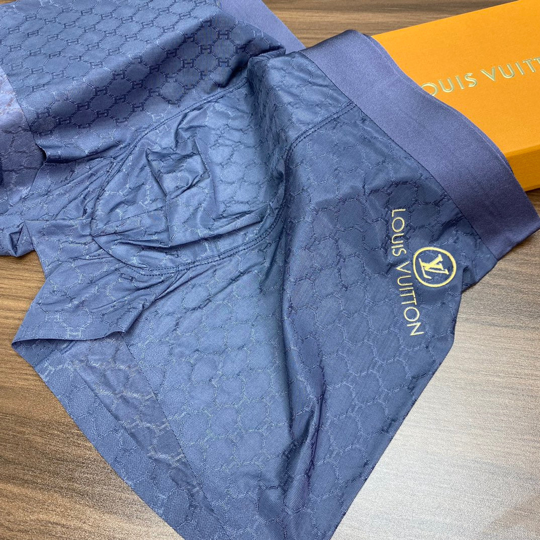 Louis Vuitton Small Circular And Monogram-Style Motifs Men's Boxer Briefs - 3-Piece Box