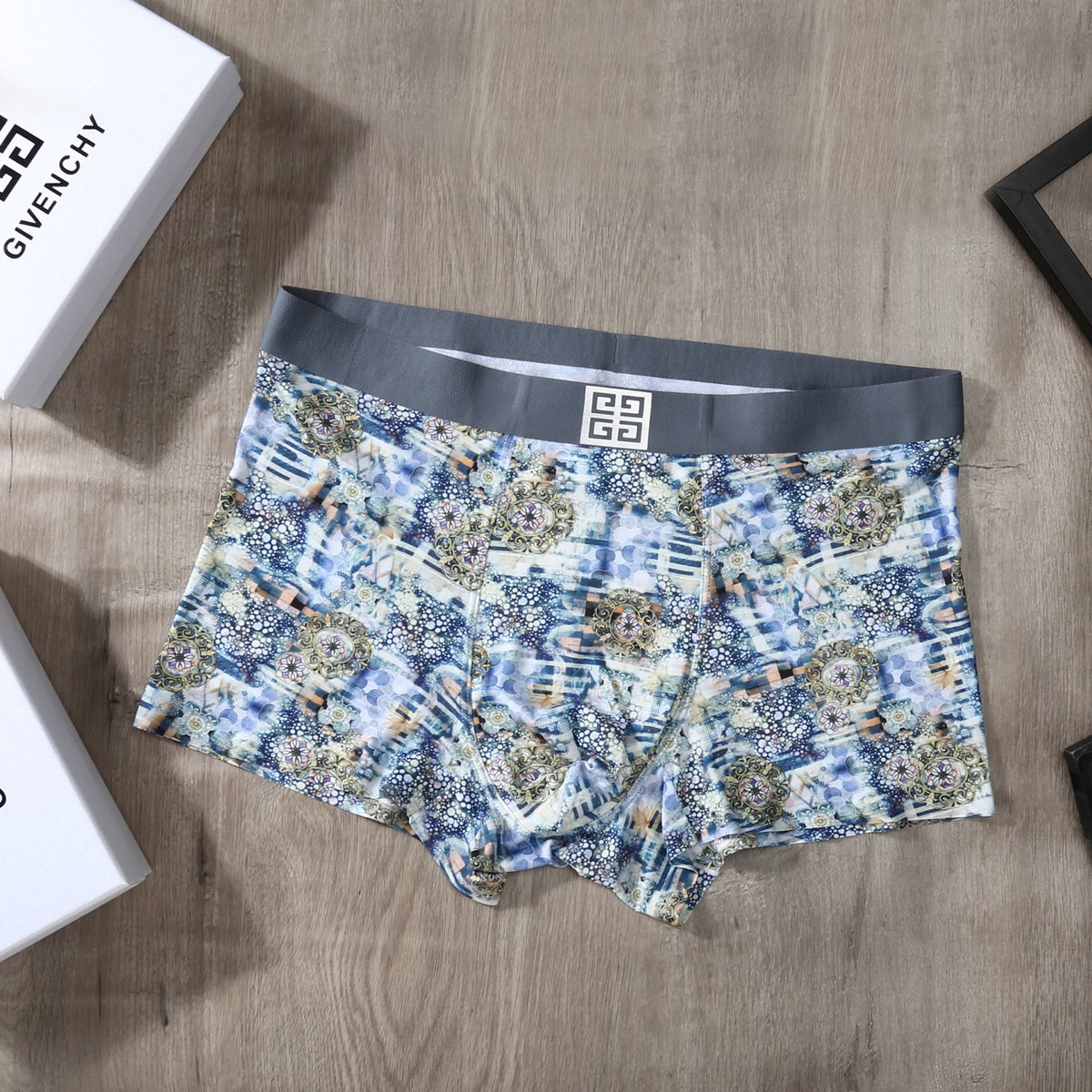 Givenchy Floral Print Men's Trunk Underwear - 3-Piece Box