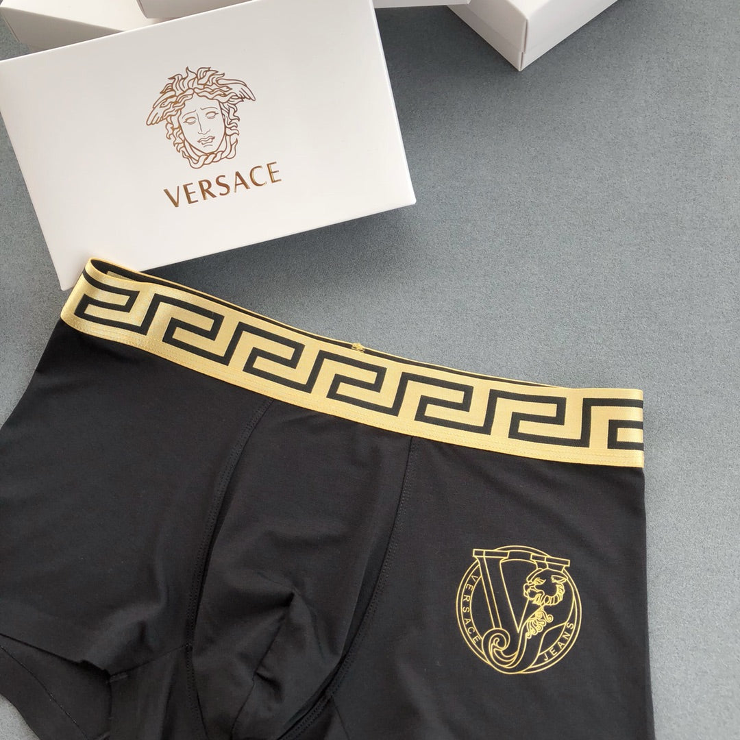 Versace Modal Breathable Seamless Men's Boxer Briefs – 3-Pack