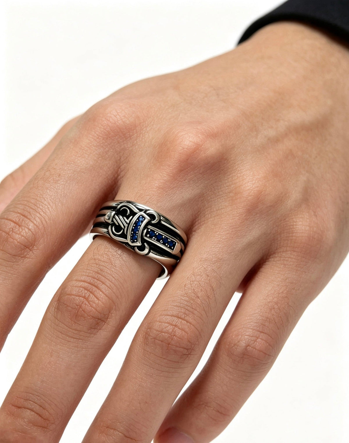 Martin Graham ring in polished metal-tone – main product view