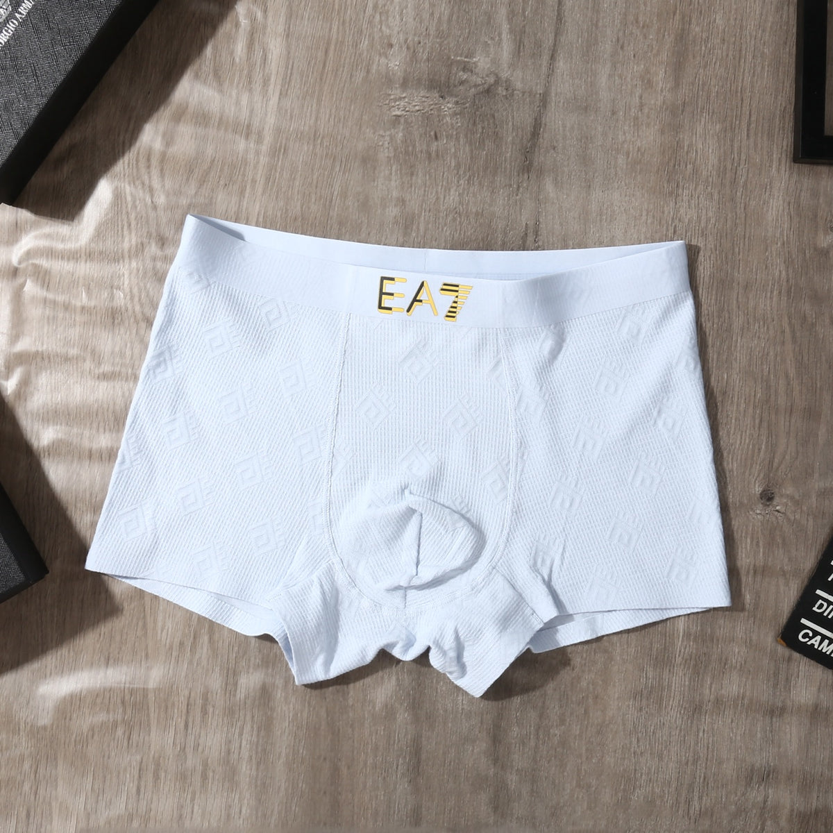 Armani EA7 Cotton-Stretch Men's Underwear - 3-Piece Box