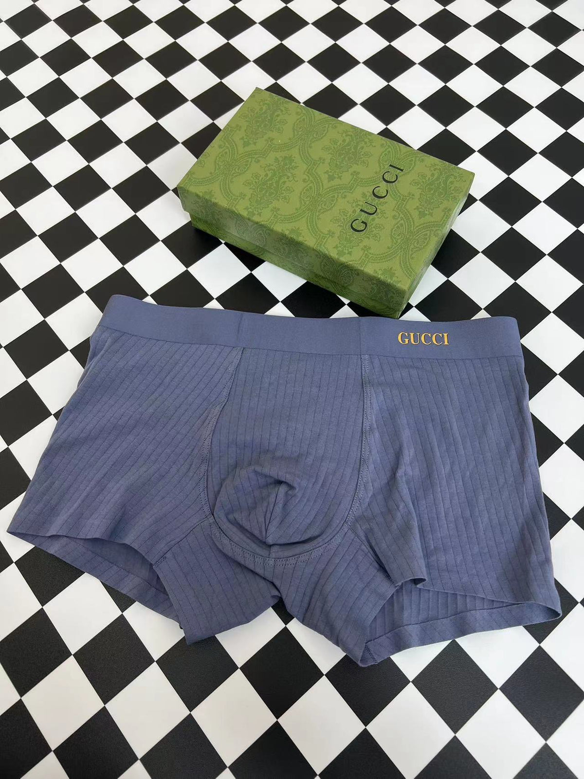 Gucci Gold-Tone Wordmark Men's Boxer Briefs - 3-Piece Box
