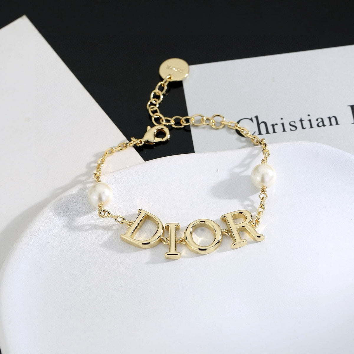 Martin Graham bracelet in polished metal-tone – main product view