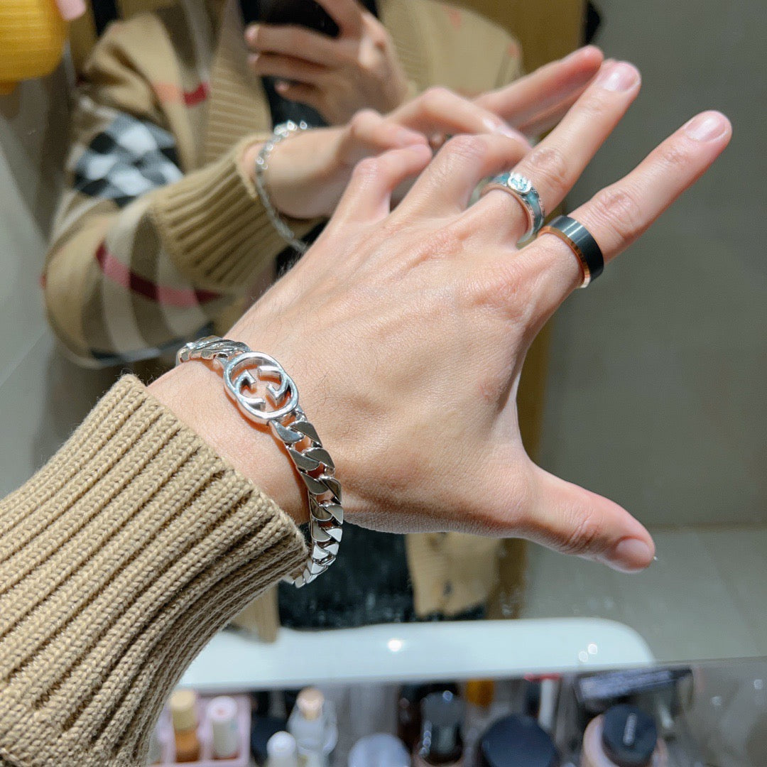 Martin Graham bracelet in polished metal-tone – main product view