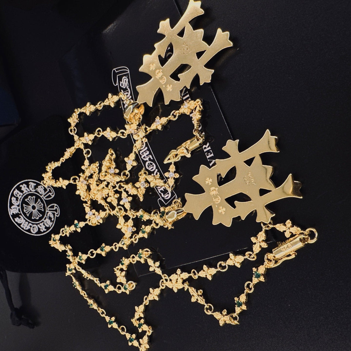 Martin Graham pendant necklace in polished metal-tone – main product view