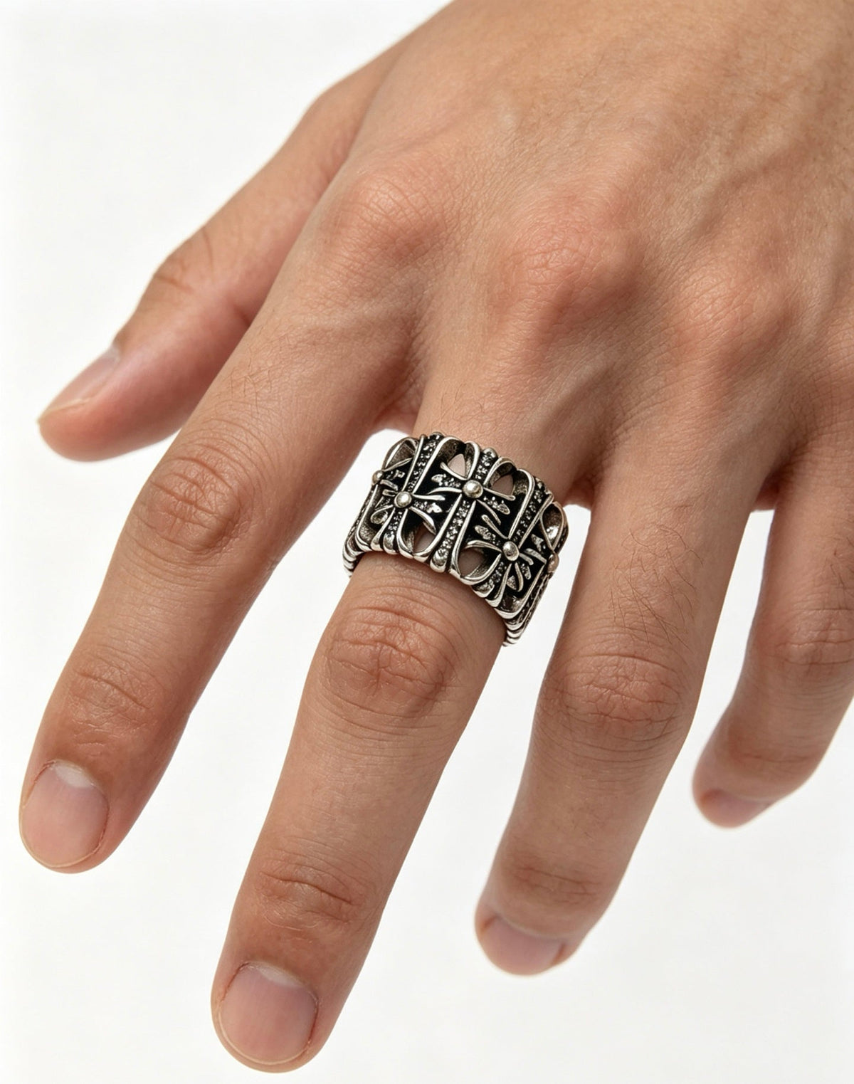 Martin Graham ring in polished metal-tone – main product view