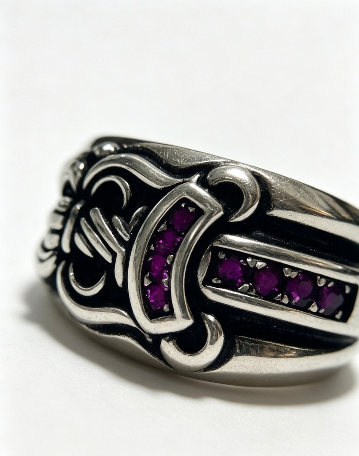 Martin Graham ring in polished metal-tone – main product view