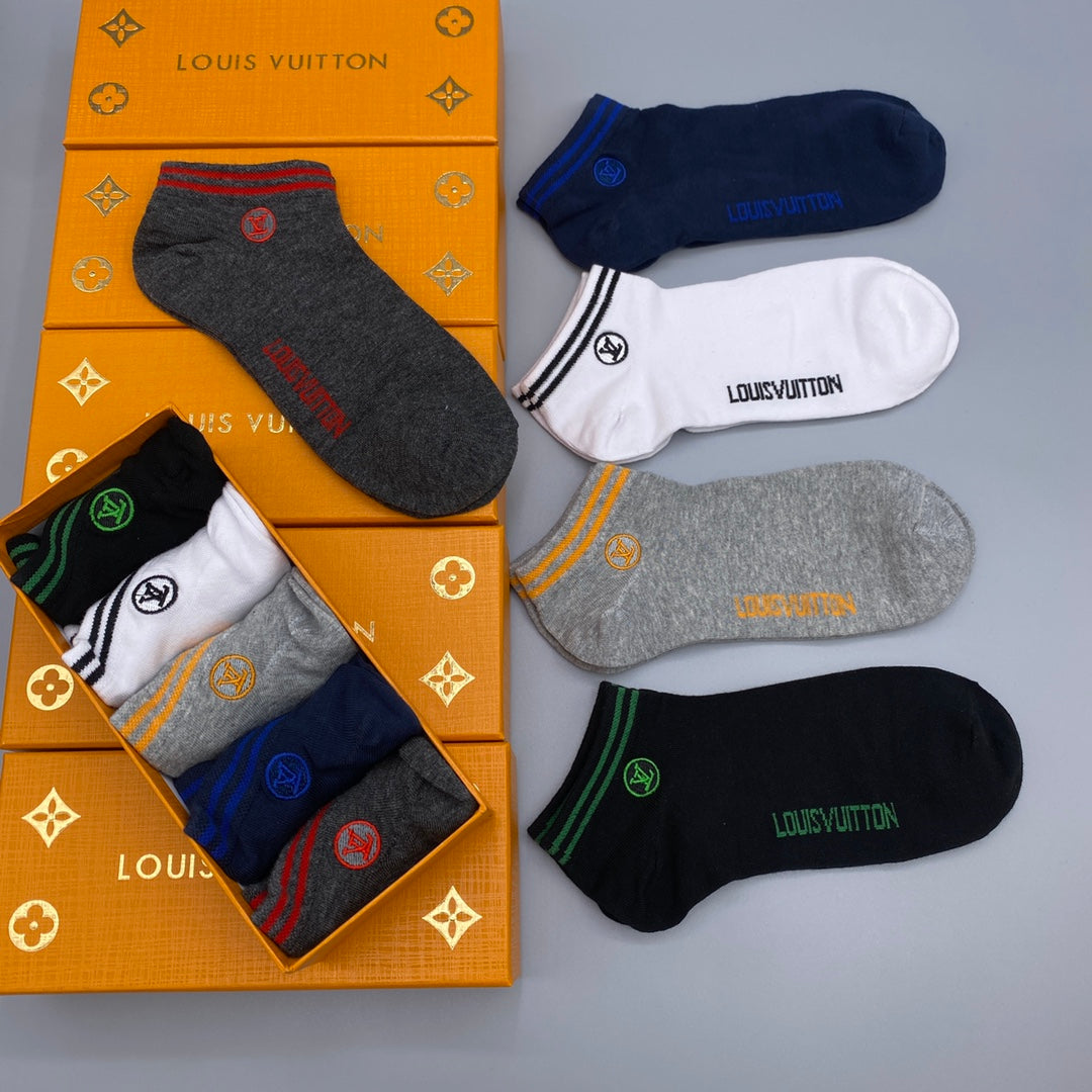 Louis Vuitton Restrained Wordmarks No-Show Socks