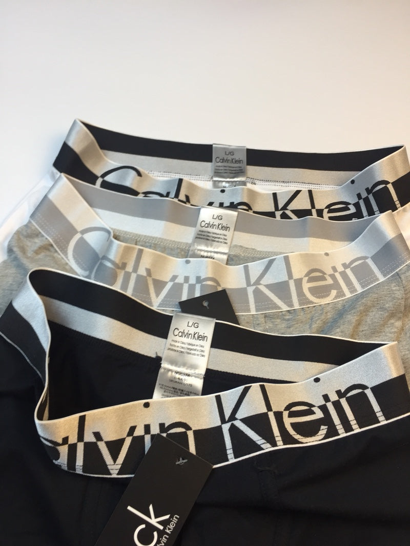 Calvin Klein Geometric-Pattern Waistbands Men's Boxer Briefs