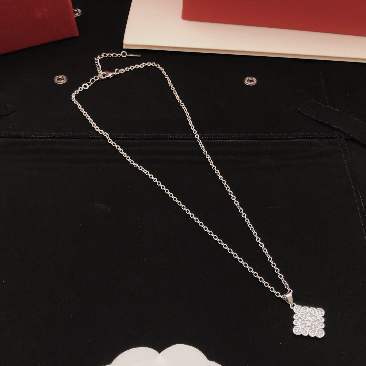 Martin Graham pendant necklace in polished metal-tone – main product view