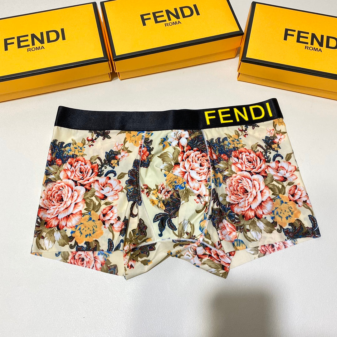 Fendi Ice-Silk Men's Boxer Briefs - 3-Piece Box - Sizes L-XXXL