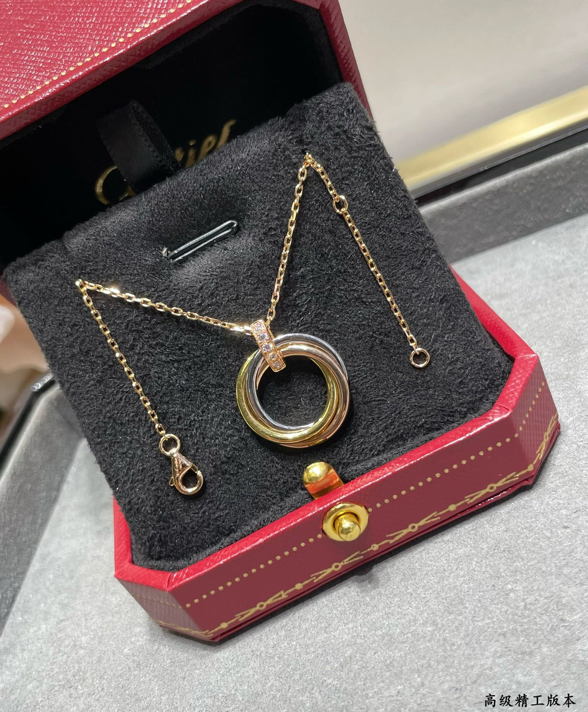 Martin Graham pendant necklace in polished metal-tone – main product view