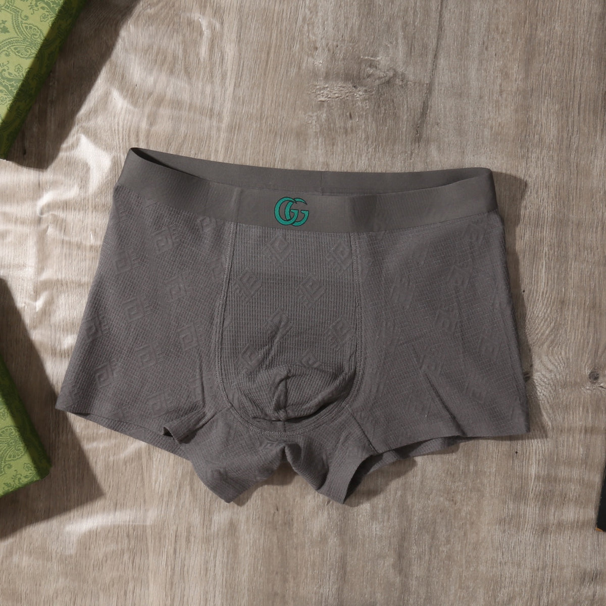 Gucci Cotton-Blend Tonal Jacquard Men's Underwear - 3-Piece Box