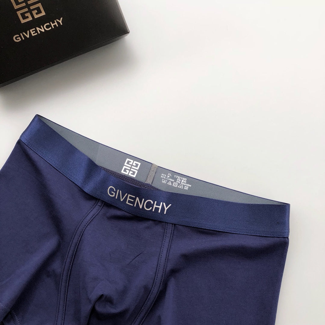 Givenchy Visible All-Over Pattern And Logo Details Men's Boxer Briefs - 3-Piece Box