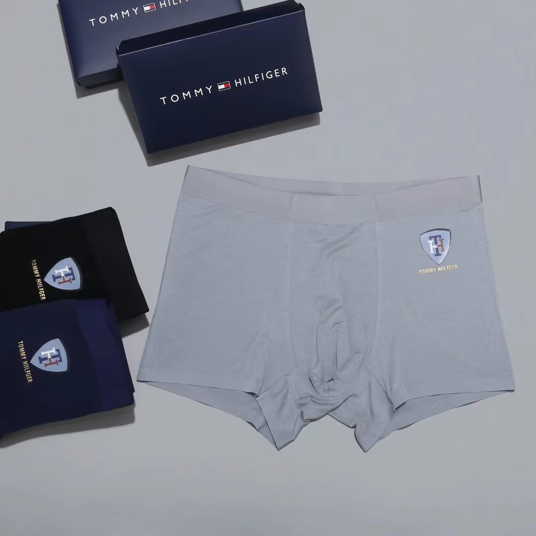 Tommy Hilfiger Crest Men's Trunk Underwear - 3-Piece Box