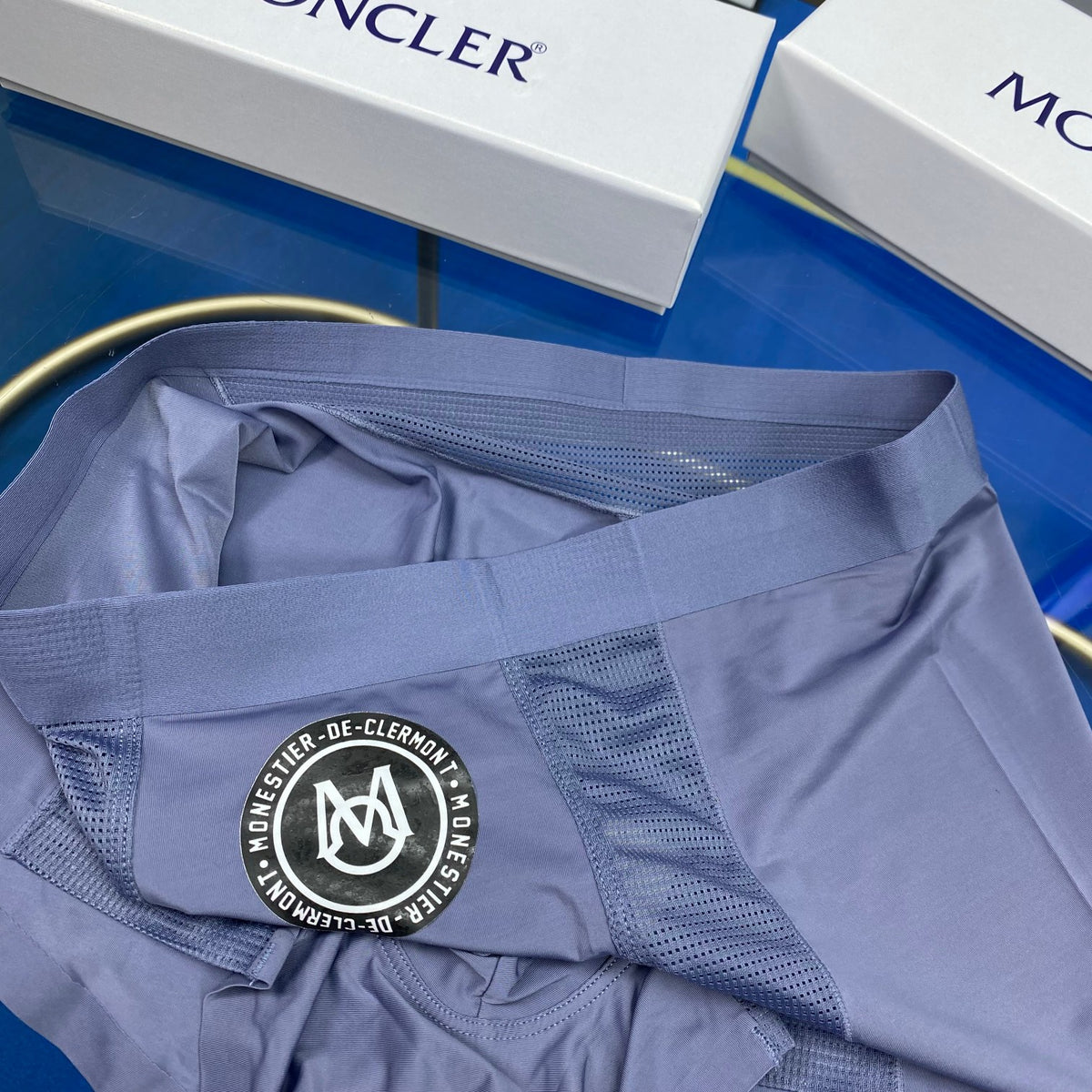Moncler Cotton Circular Patch Men's Boxer Briefs - 3-Piece Box