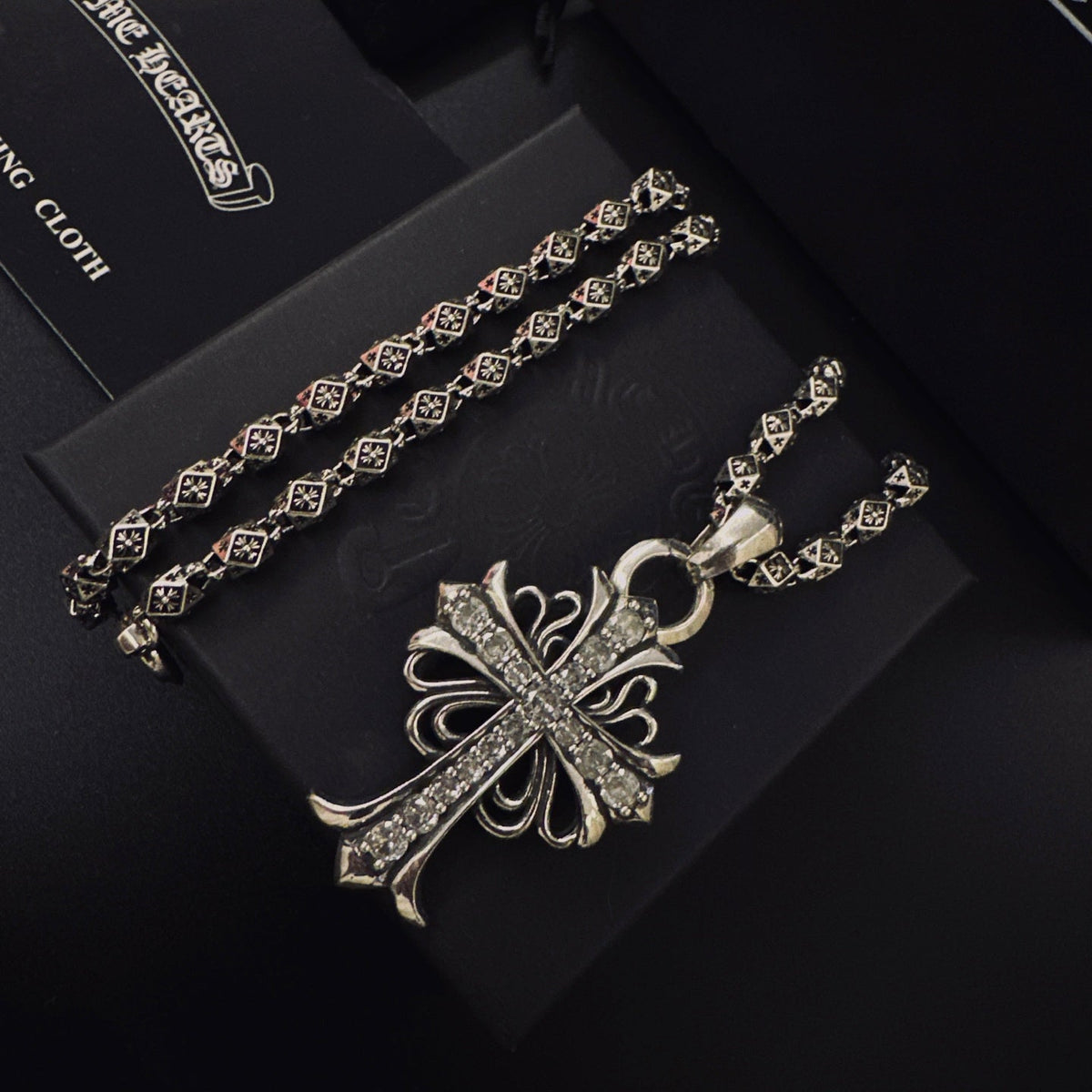 Martin Graham pendant necklace in polished metal-tone – main product view