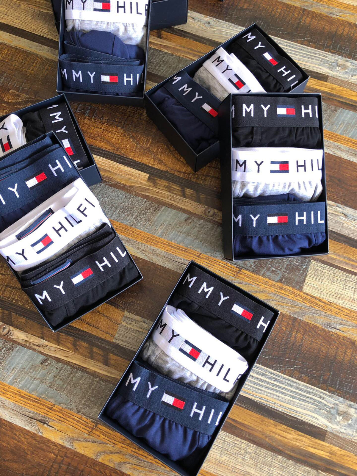 Tommy Hilfiger Combed cotton Broad Contrast Logo Waistbands Men's Boxer Briefs - 3-Piece Box