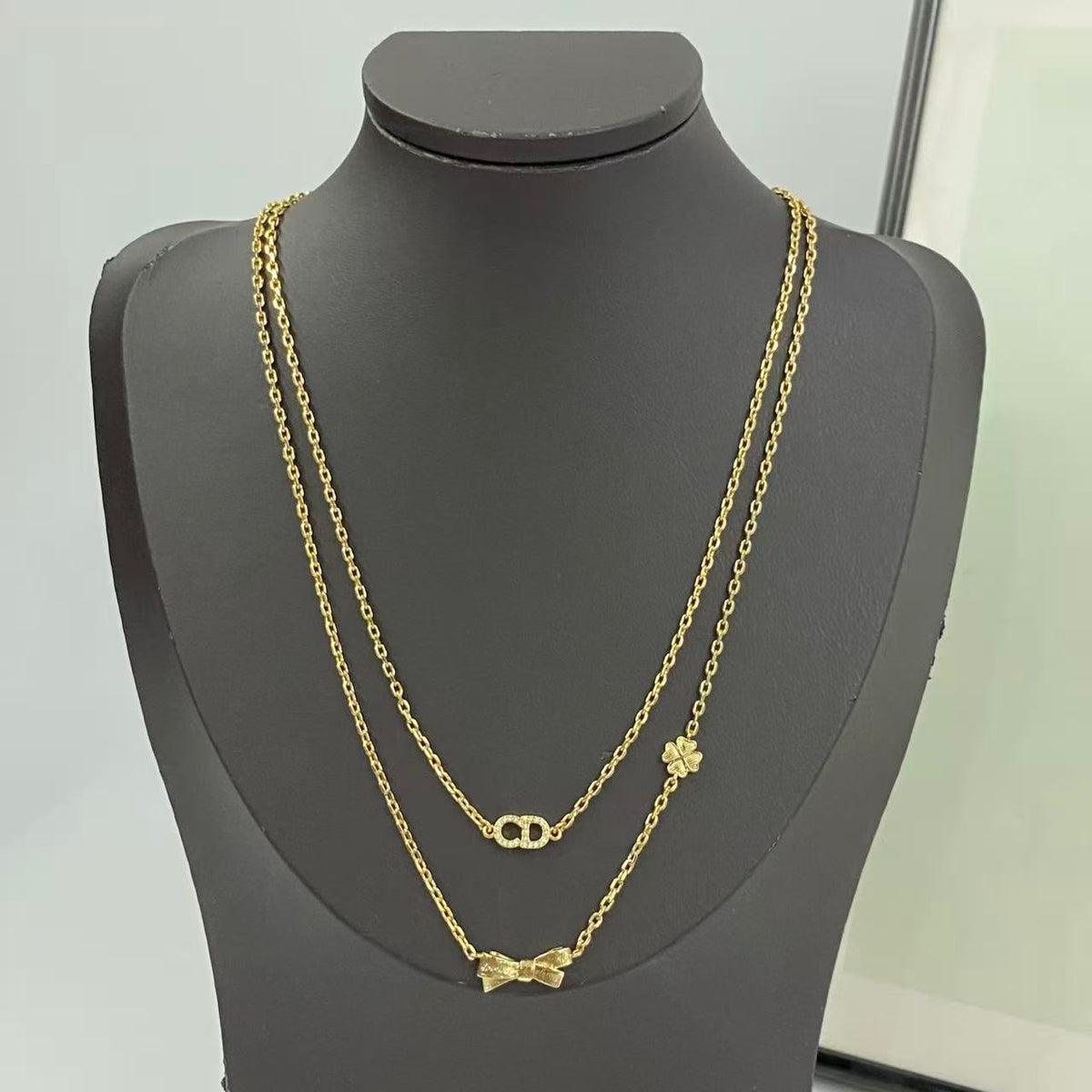 Martin Graham pendant necklace in polished metal-tone – main product view