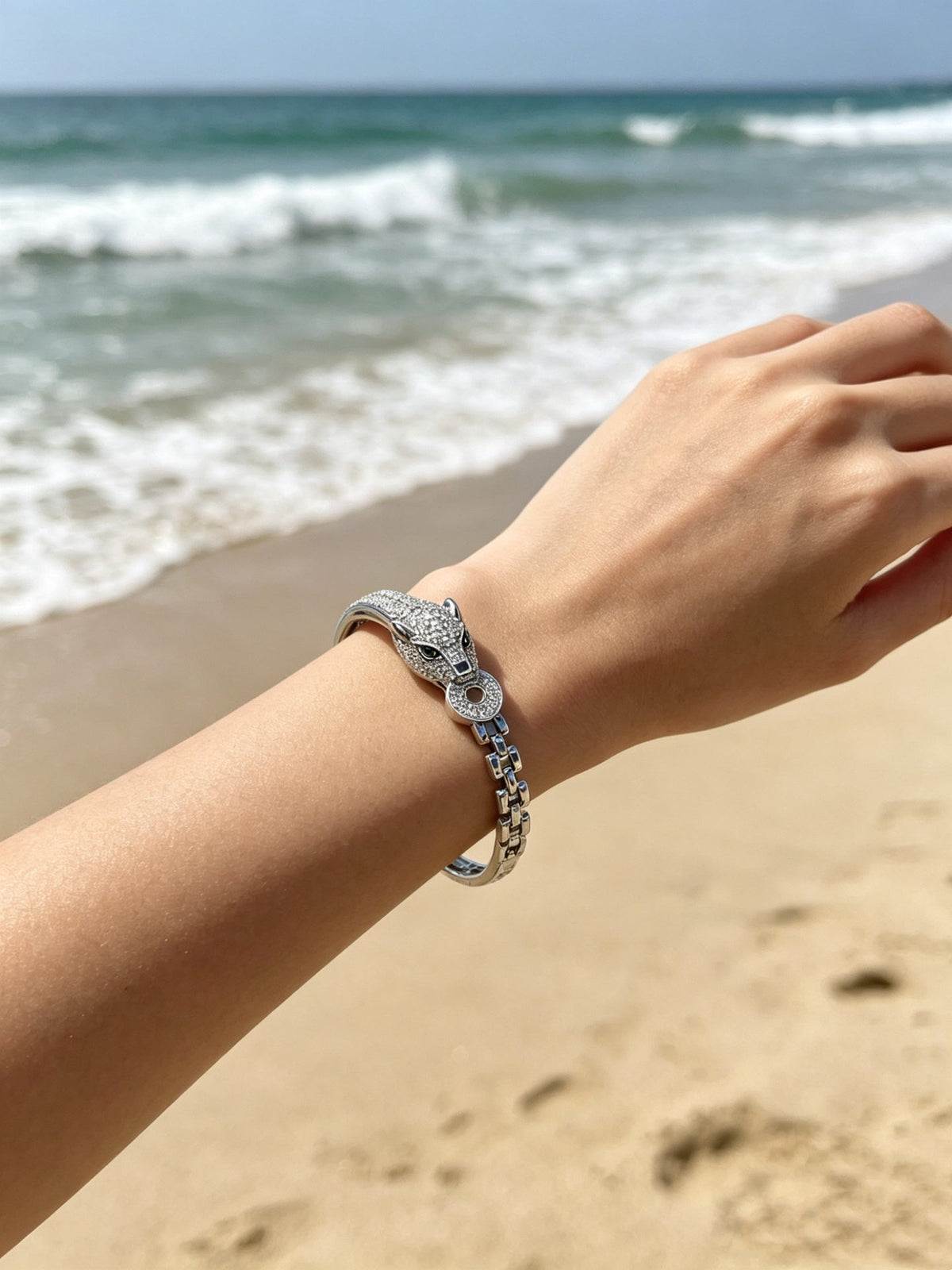 Martin Graham bracelet in polished metal-tone – front view