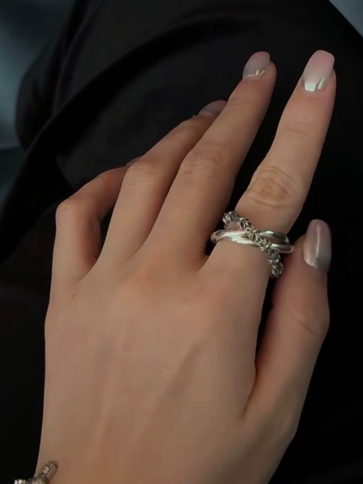 Martin Graham ring in polished metal-tone – front product view