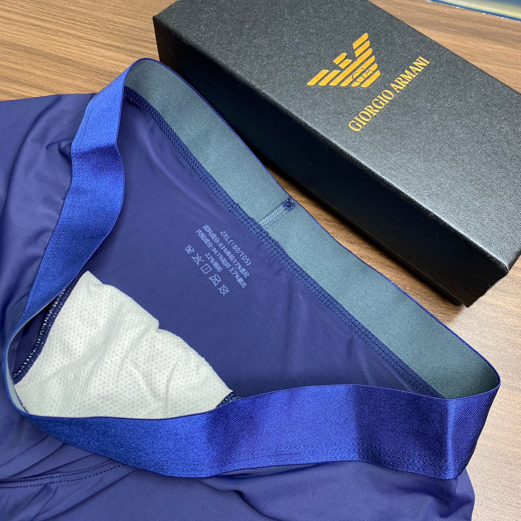 Armani Red, Navy & Blue Men's Boxer Briefs - 3-Piece Box